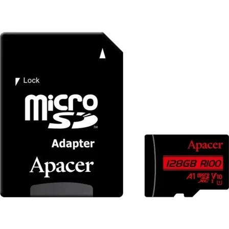 Apacer Tarjeta de Memoria 128GB microSDXC UHS-I con Adaptador Apacer Tarjeta de Memoria 128GB microSDXC UHS-I con Adaptador
